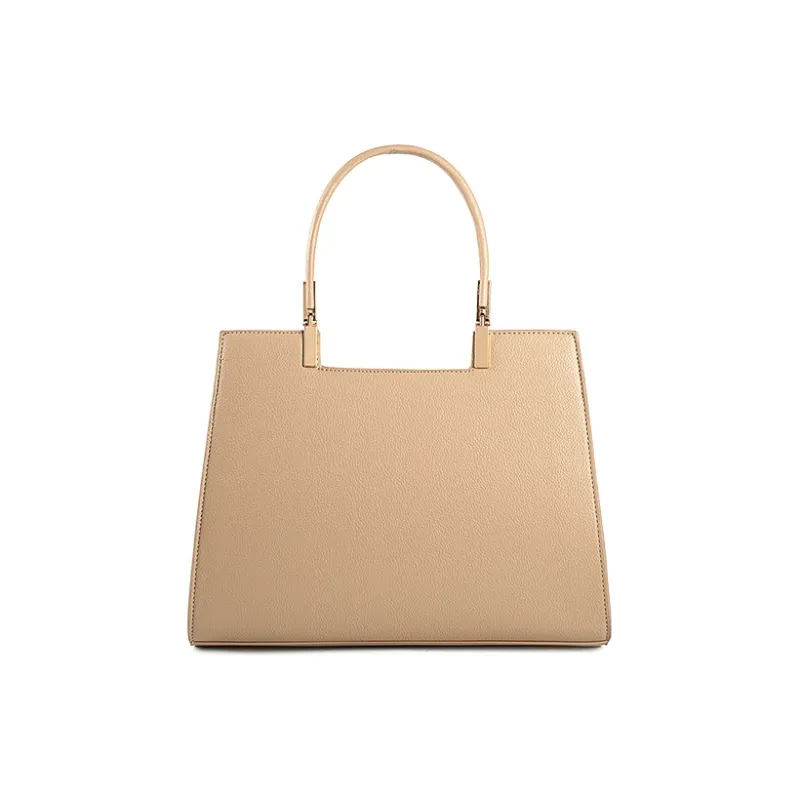Vigno Synthetic Leather Handbag, One Shoulder, Crossbody Bag Regular Women's Khaki-2