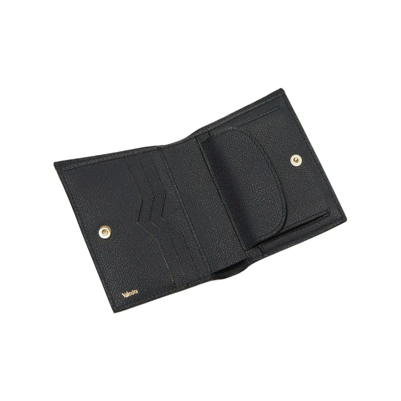 Valextra Millepunte Calfskin Wallet Women's Night Blue-2