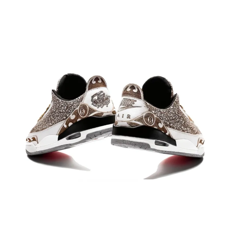 Jordan Air Jordan 3 Low 'Kobe' Anti-Slip Wear-Resistant Low-Top Vintage Basketball Shoes Men's Brown-2