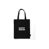 Black Mickey Mouse Minimalist Style Letter-Canvas Bag