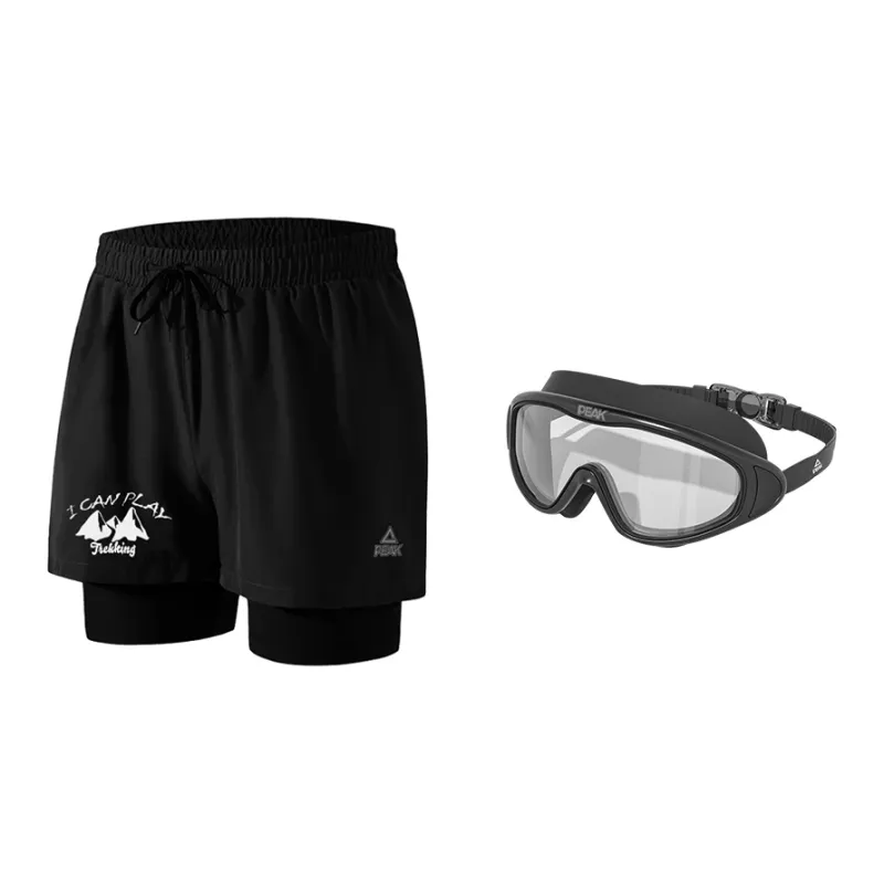 PEAK Swimming Sets Polyester Seaside, Swimming Pool Men's Black-7