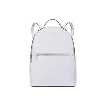 Kate Spade Saffiano Leather Backpack Large Size Women's White