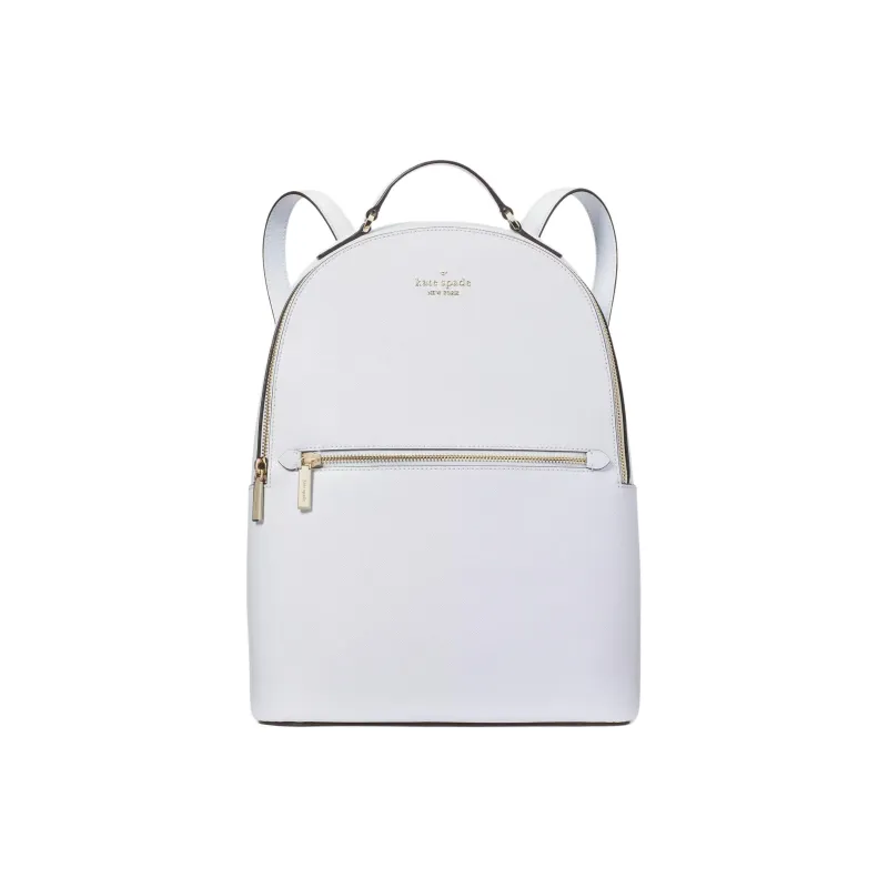 Kate Spade Saffiano Leather Backpack Large Size Women's White-0