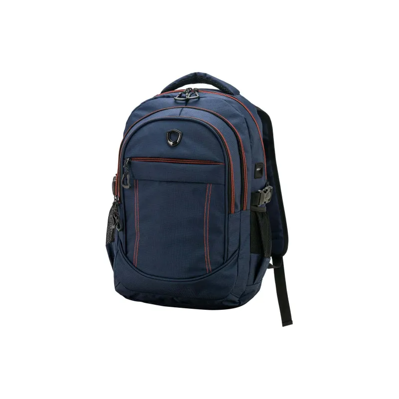 Traveler’s Choice Polycarbonate Backpack Unisex Navy-1