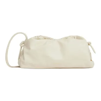 MANSUR GAVRIEL Lambskin Cloud Bag Clutch Extra Large Women's Pearl White