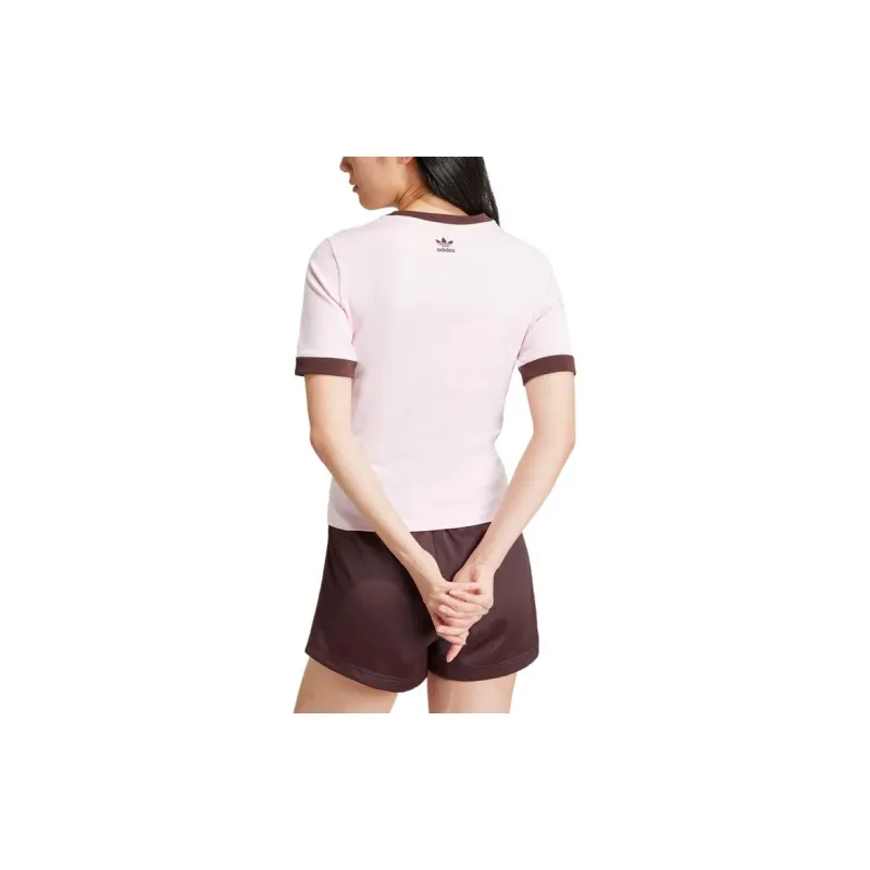Adidas Originals T Shirt Women's Clear Pink-1
