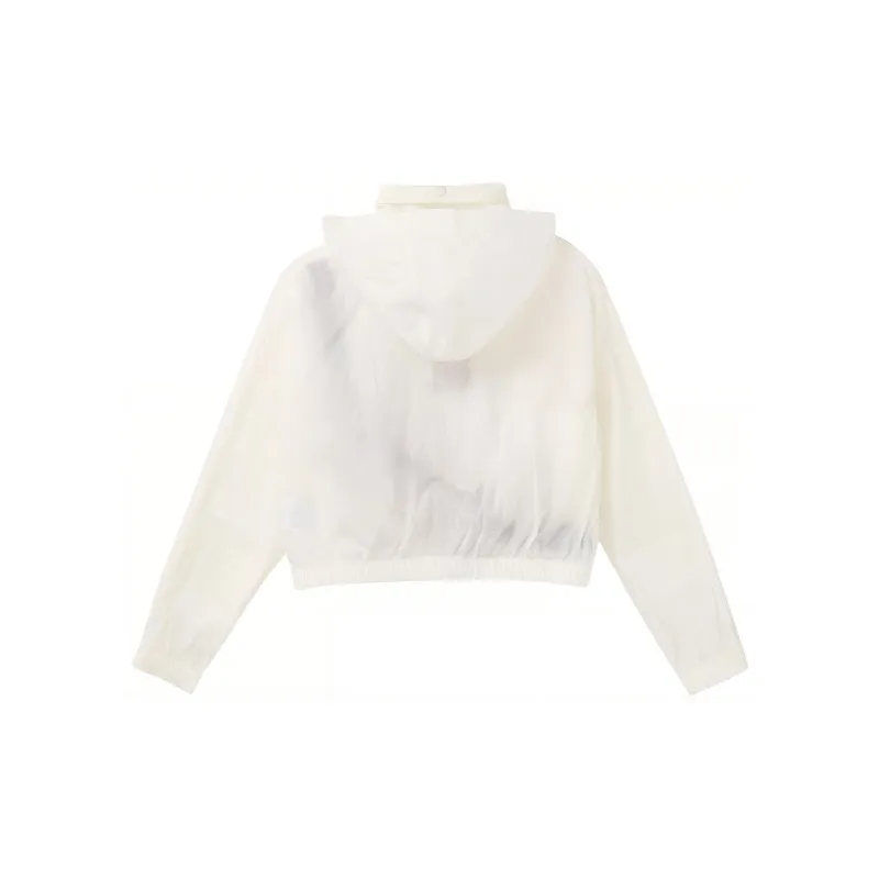 Nike Cropped Coats Women's Sail White-1