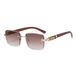 Gold Frame with Gradient Tea Brown Lens