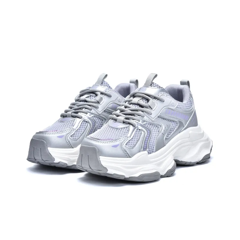 MISTERY Breathable Lightweight Low-Top Chunky Sneakers Women's-14