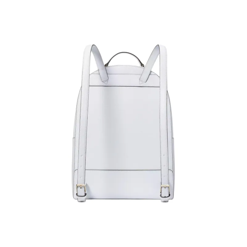 Kate Spade Saffiano Leather Backpack Large Size Women's White-2