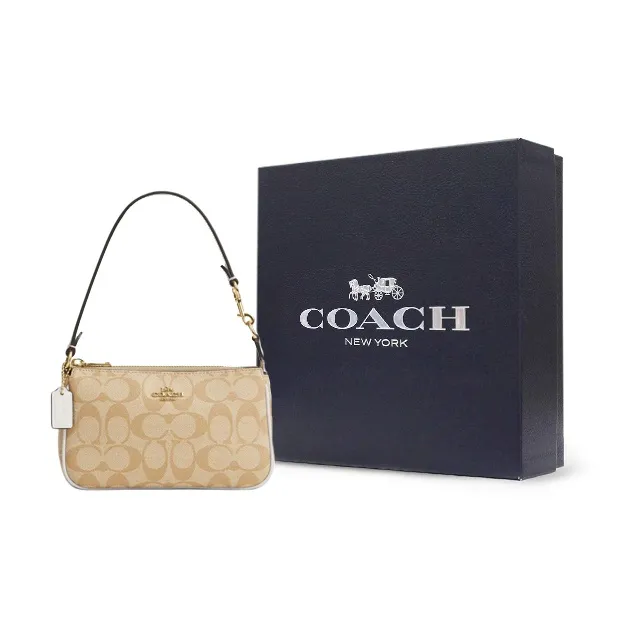 COACH Nolita PVC Shoulder Bag, Pochette, Handbag, Shoulder Bag Small Size Women's Khaki-8