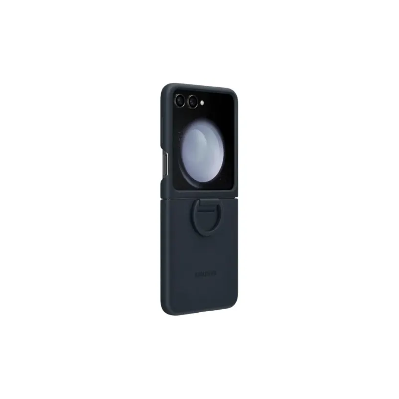 SAMSUNG Silicone Material Impact-Resistant Abrasion-Resistant Ring-Style Phone Cases For Galaxy Z Flip5/Galaxy Z Flip4-0