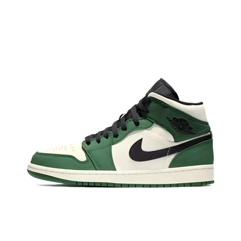 Nike air jordan 1 mid se pine green best sale