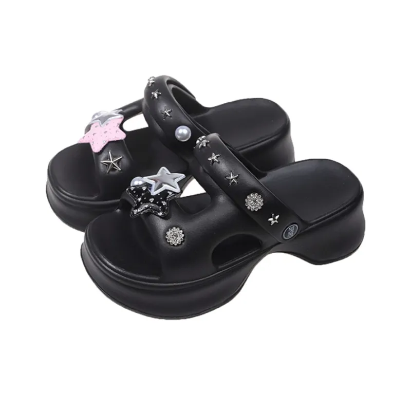 XMISTUO Summer New Arrival Fashion DIY Urban-Chic Style Trendy Clogs Beach Sandals Women's-1