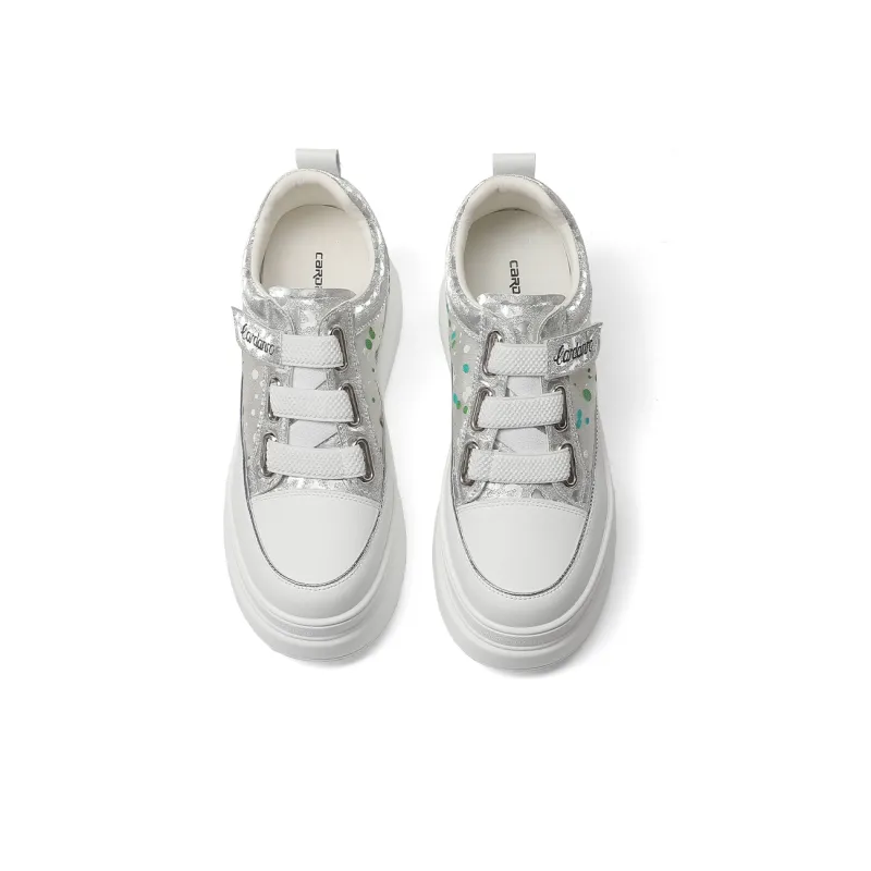 CARDANRO Low Top Slip on Hook and Loop Skateboard Shoes Women's-3