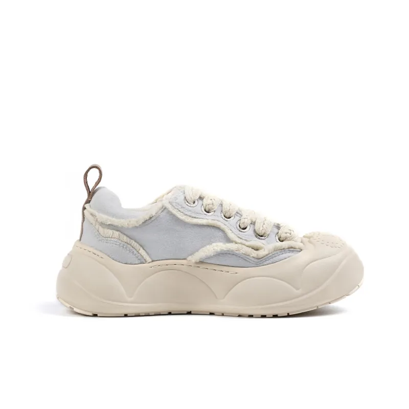 JUZI Low-Top Canvas Shoes Women's Blue Bellflower-1