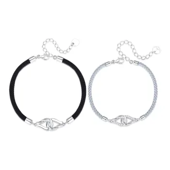 VANA S925 Silver Zircon Bracelets Unisex