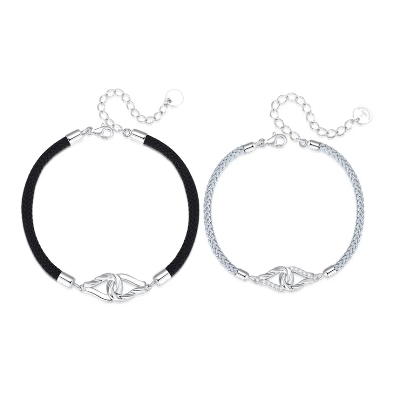 VANA S925 Silver Zircon Bracelets Unisex-0