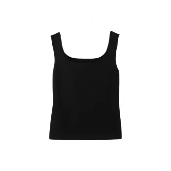 Late White Tank Tops Women's Black