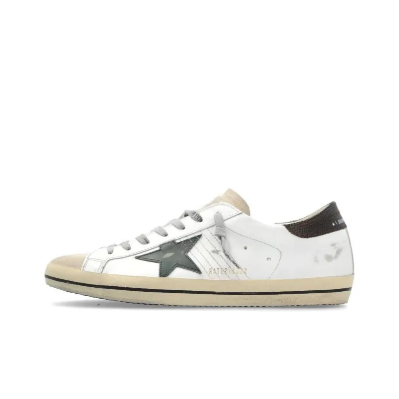 Golden Goose Super Star White Seedpearl Green-0