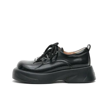 MASOOMAKE Loafers Women's Crystal Black, Lava Brown