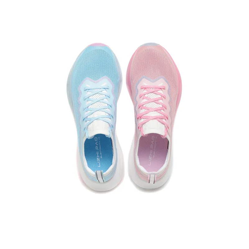 LIZHIPAO Running Shoes Unisex Low Top Mismatched Color/Blue & Pink-2