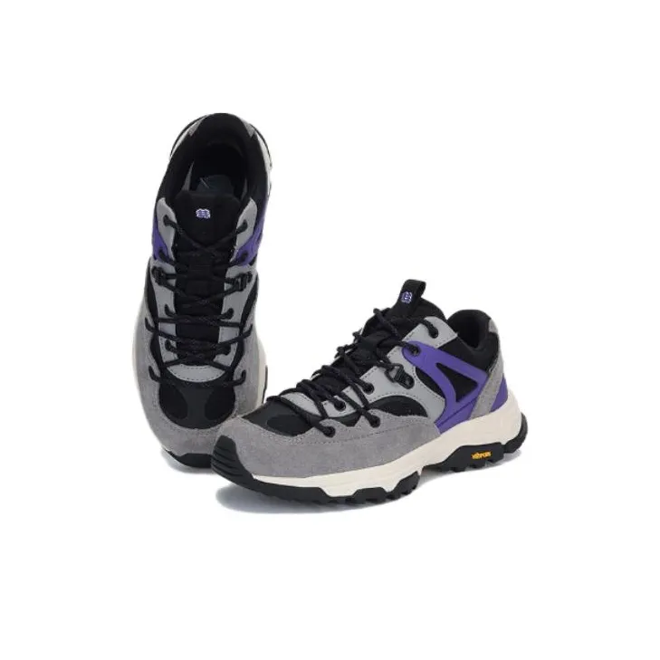 KOLON SPORT Cushioned Wear Resistant Water Resistant Low Top Running Shoes Women's Gray Purple-3
