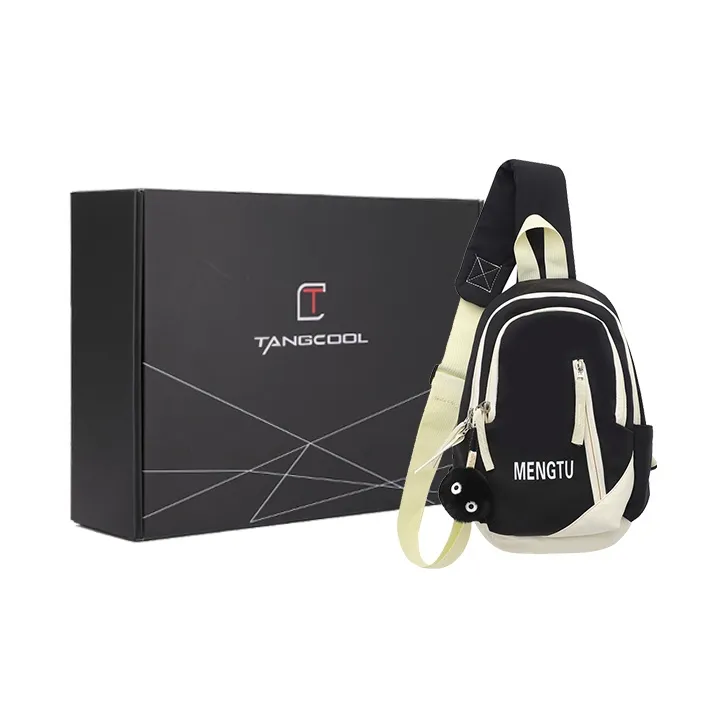 TANGCOOL Nylon Shoulder Bag Crossbody Bag Sling Bags Regular Unisex Black & White & Gray & Green-26