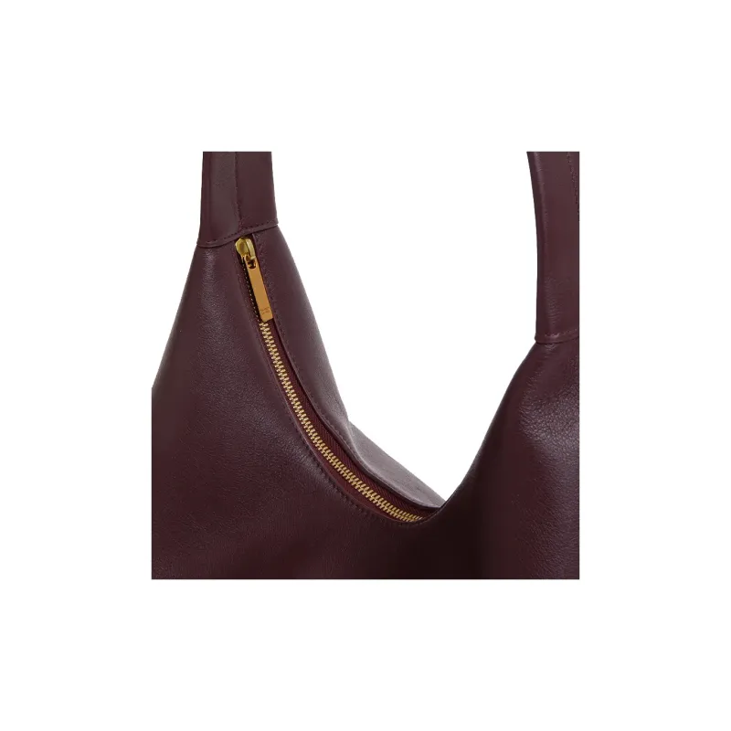 MANSUR GAVRIEL Rolled Calfskin Hobo Bag Handbag Shoulder Bag Women's Plum-3