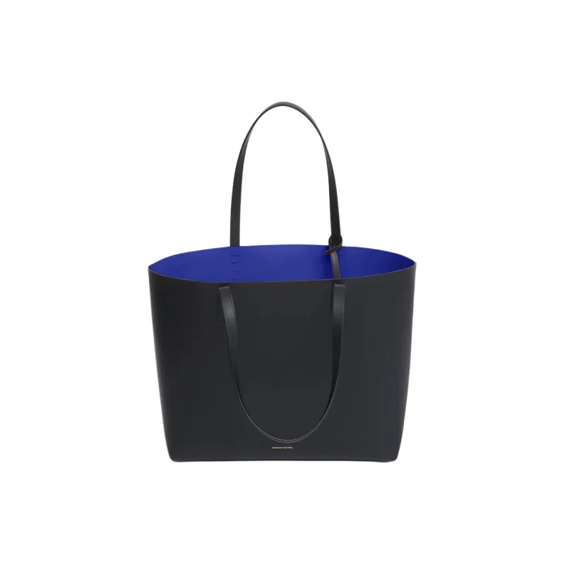 MANSUR GAVRIEL Plant Tanned Leather Tote Bag Shopping Bag Handbag Large Size Women's Black & Blue-2