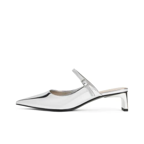 CHARLES&KEITH Composite Sole Slip Resistant 4.5cm Nike Force Zoom Trout 7 Pro Men's Metal Cleats Shoes Univ Red White Gym Red Women's Silver/Silver/Black/Flesh