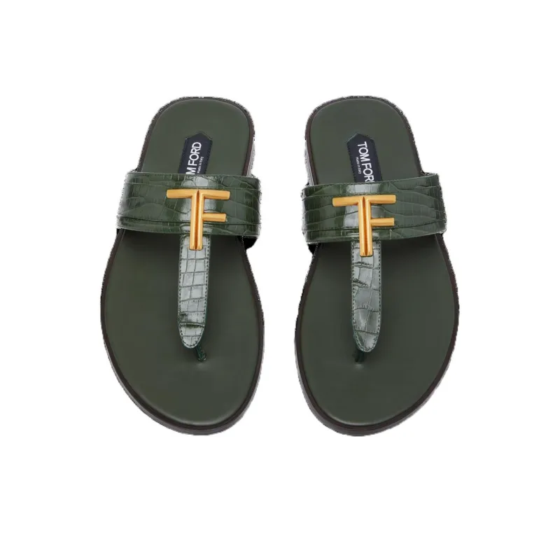 TOM FORD Brighton Leather Sandals-2