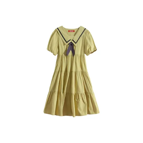 RTNH Short-Sleeved Dresses Women's Fruit Green