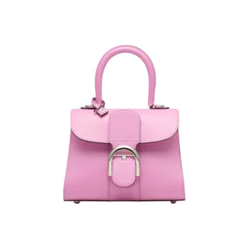 Delvau Brillant Calfskin Shoulder Bag Crossbody Bag Handbag Mini Women's Blue Orchid Pink
