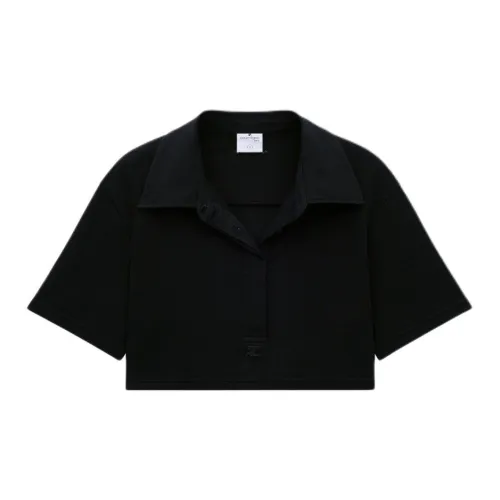 COURREGES Polo Shirts Women's BLACK/Black