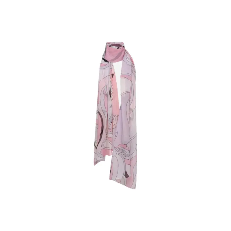 PINKO Floral print Chiffon Scarf-0