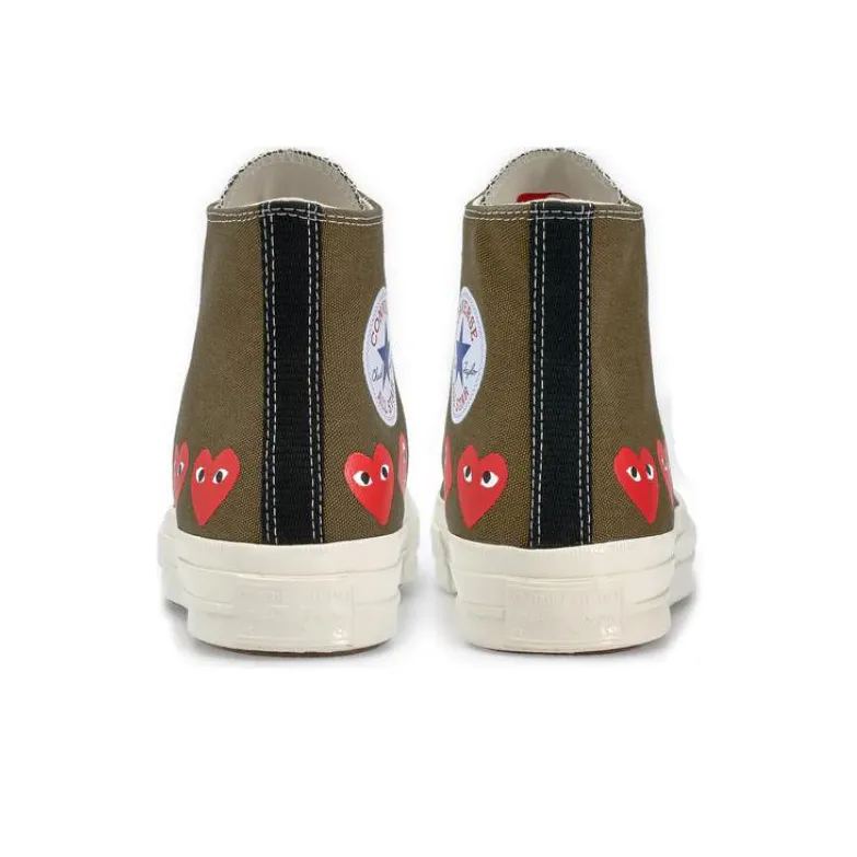Converse Chuck Taylor All Star 70 Hi Comme Des Garcons Play Multi Heart Green-3