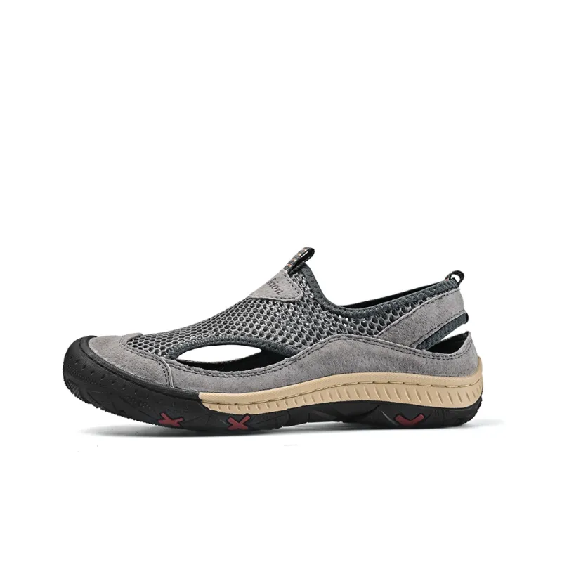 Season Ram Casual Shoes Men Low Top Black/Gray/Khaki-3