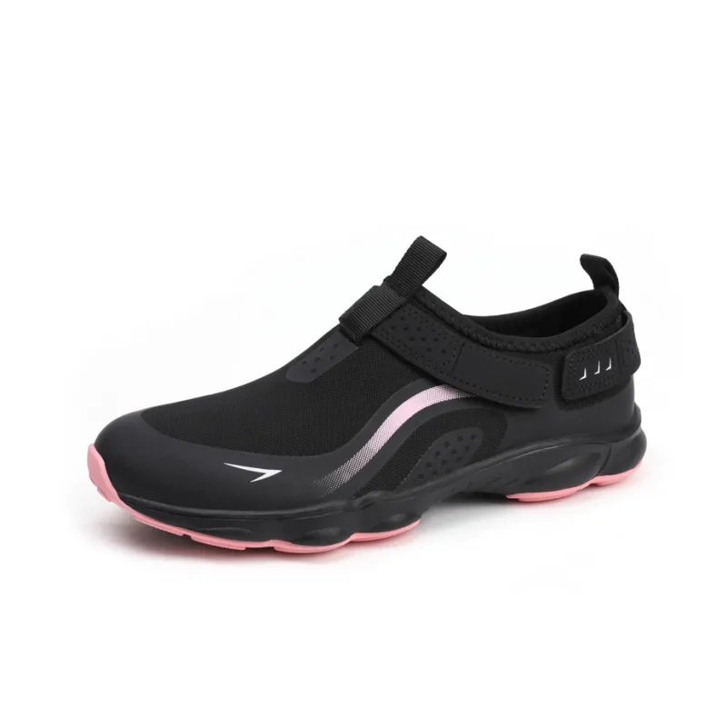 Camssoo Indoor Fitness Swim Water Shoes River Trekking Shoes Unisex Black-19