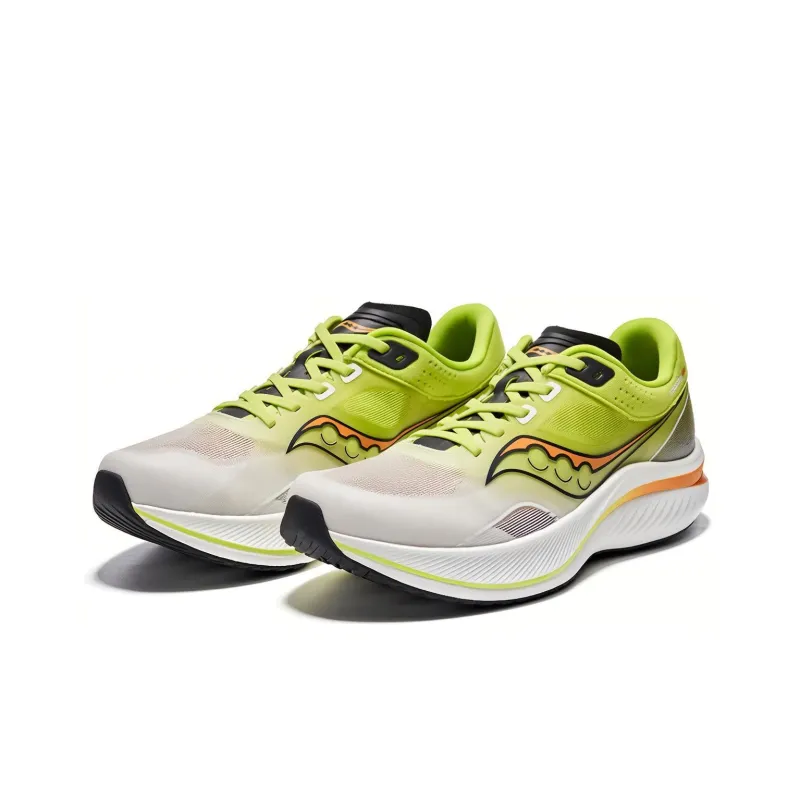 Saucony Slay Slip Resistant Coverage Rebound Low Top Carbon Plate Training Running Shoes Unisex White Black Yellow-2