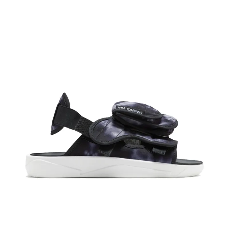 JORDAN Ls Slide Cozy Non Slip Outdoor Sports Sandals Black White Tie Dye 'Black White'-1