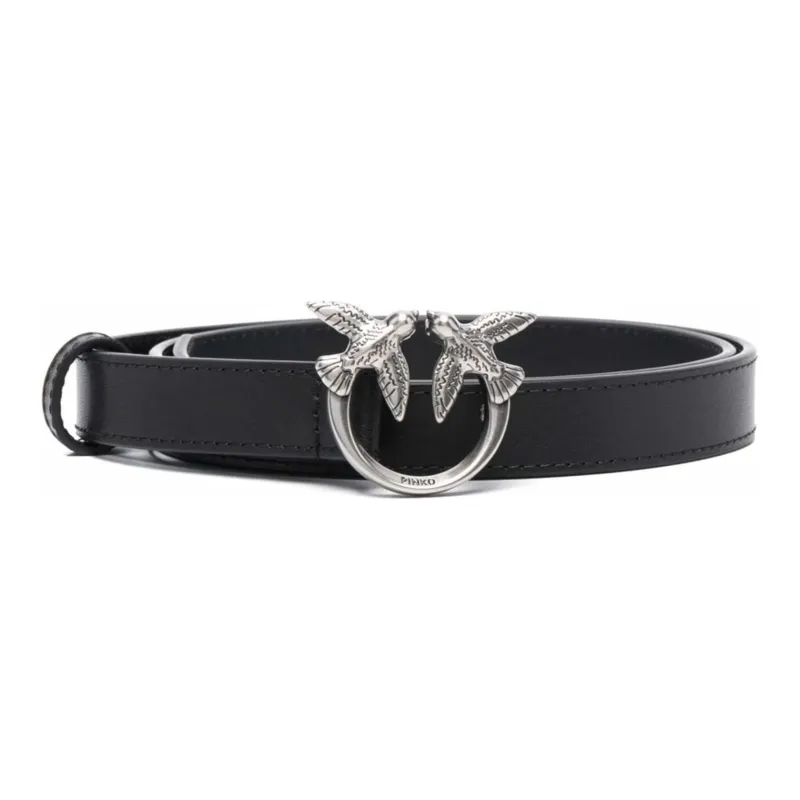 PINKO Logo Plaque Buckle Belt-0