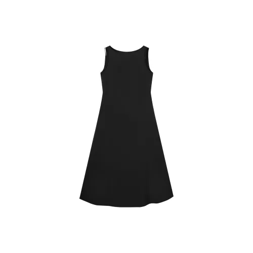 DIALOGUE Sleeveless Dresses Women's Elegant Black