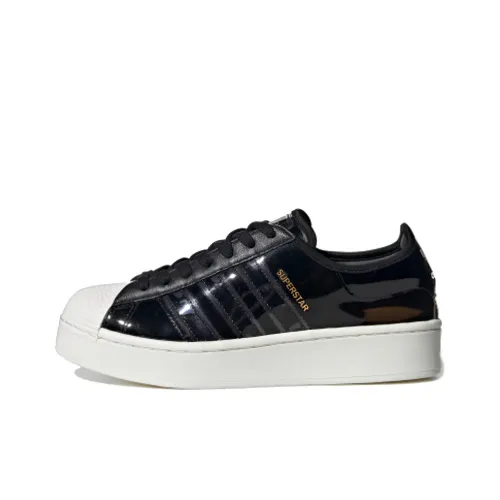 Adidas Originals Superstar Series Skateboard Shoes Women's Low-Top Bright Black