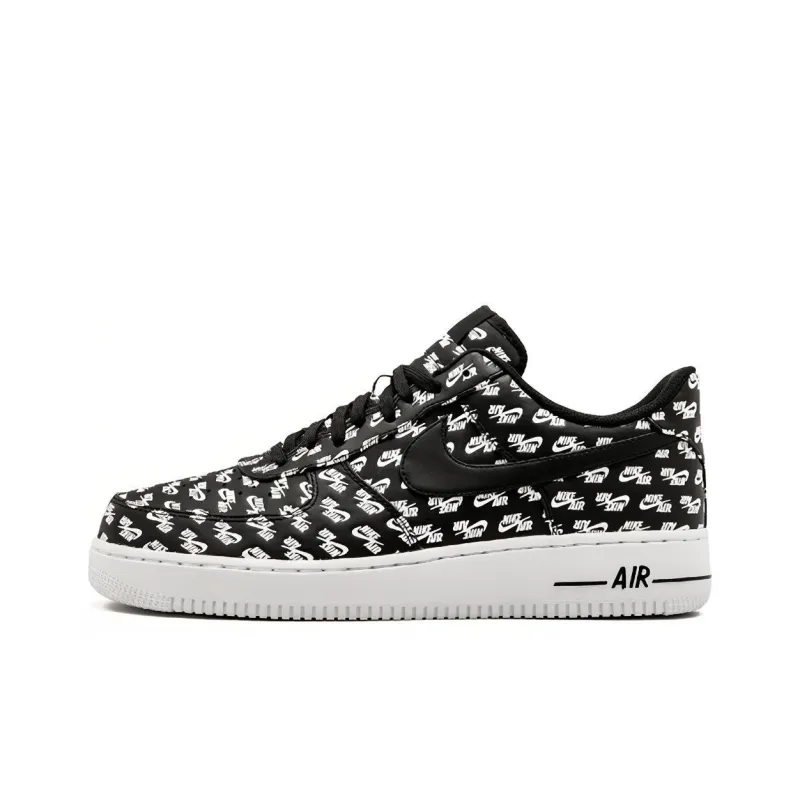 Nike Air Force 1 Low All Over Logo Black-0