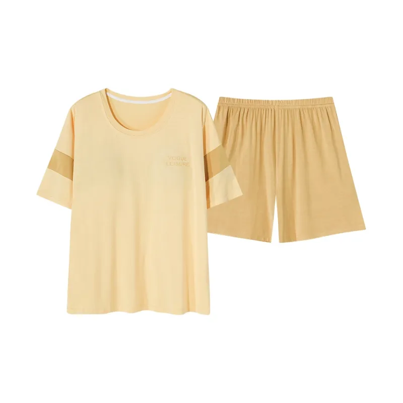 Follow The United States Pajama Set Women's Light Yellow-0