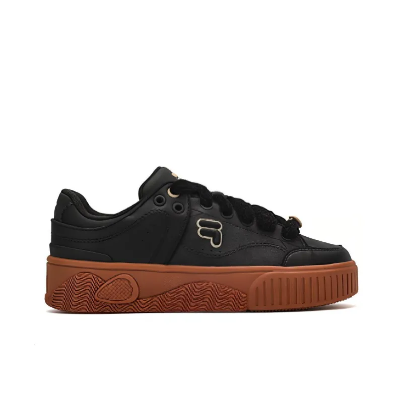 FILA FUSION Stack Skate Shoes 'Black Brown' Women's-1