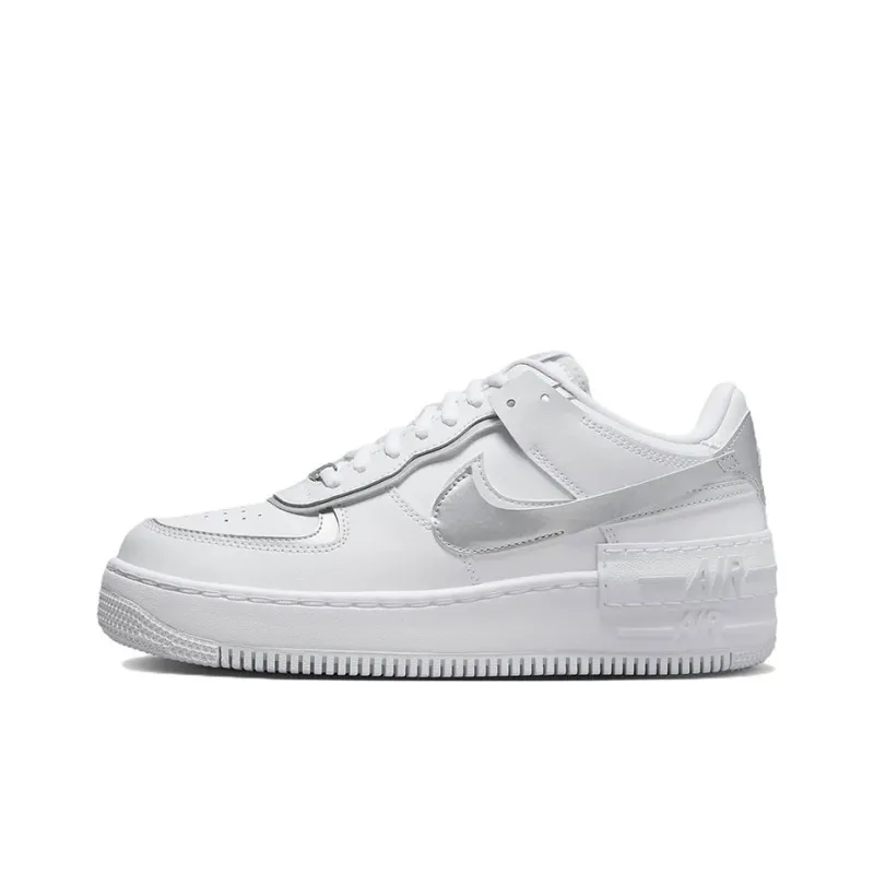 Nike Air Force 1 Shadow 'White Metallic Silver' Women's-0