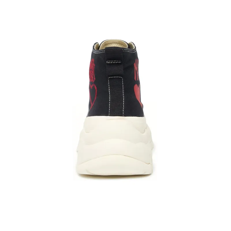 MLB Chunky High Anti Slip And Wear Resistant Lightweight High Top Canvas Shoes Unisex-4