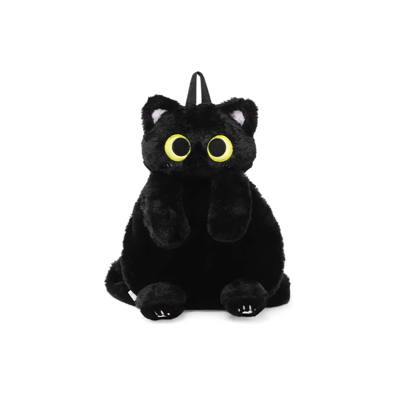 Bywhich Plush Backpack Regular Women's Black/White-1